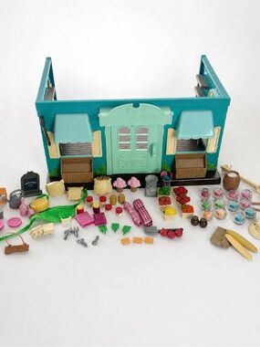 Lil Woodzeez General Store Playset Accessories Food Calico Critters Lot 80+ pc